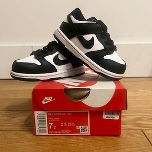 Nike Dunk Low White Black Panda | Toddler Size 7C| Brand New With Box!